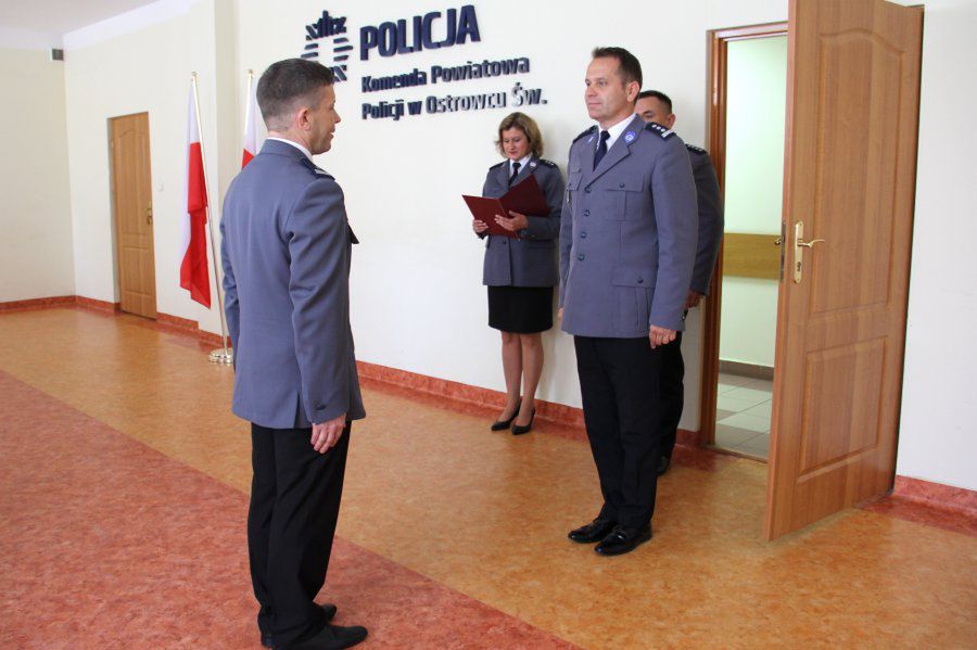 Nadkom. Piotr Zalewski szefem ostrowieckich policjantów