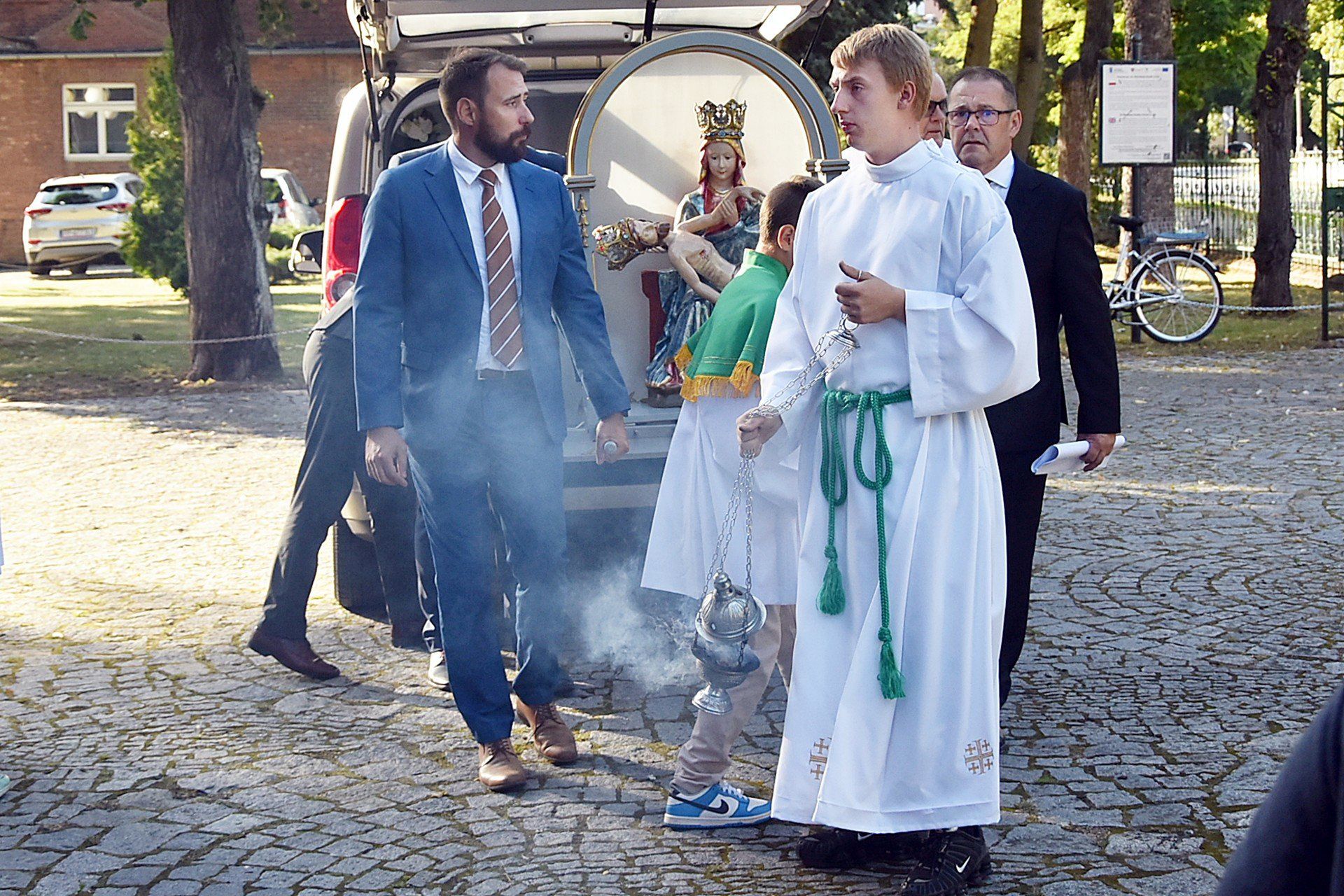Przywitanie Piety Skrzatuskiej w parafii pw. św. Stanisława Kostki w Pile