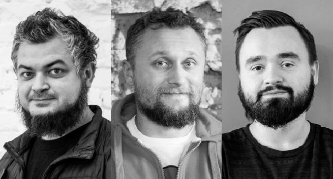Kuba Przeszłowski, Tomasz Woźniak i Piotr Goździejewski w dziele kreacji Walk Digital