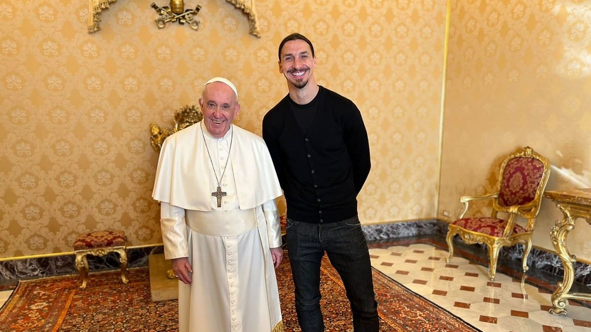 Papież Franciszek i Zlatan Ibrahimović