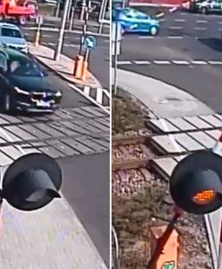 Zaraz miały zamknąć się rogatki. Wtedy bmw ruszyło przez przejazd