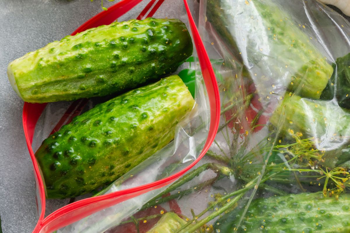 Kiszenie ogórków w plastiku