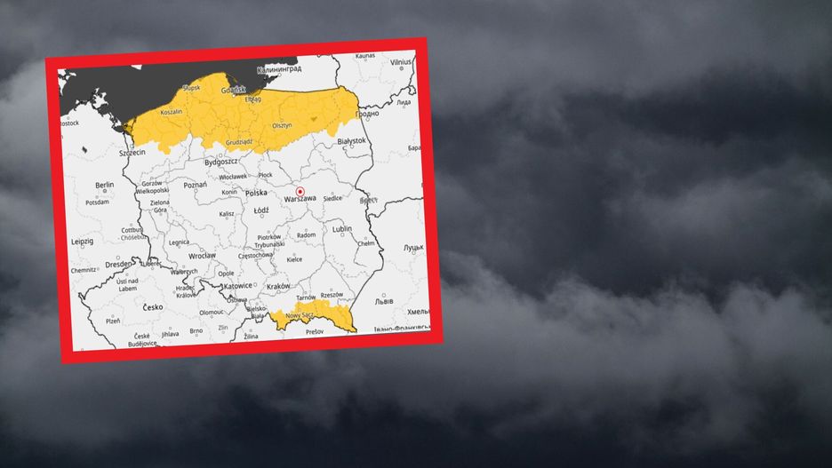 IMGW wydało ostrzeżenie przed burzami
