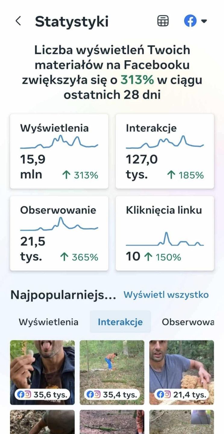 statystyki przekazane WM przez Piotra Grzesia