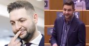 Rozwścieczony Patryk Jaki wojuje z zawiłościami języka angielskiego w Parlamencie Europejskim: "Bekę ma z niego dziś pół Europy" (WIDEO)