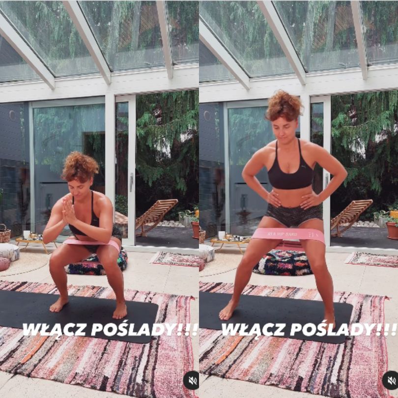 Żona Marcina Prokopa prezentuje ćwiczenia na pośladki