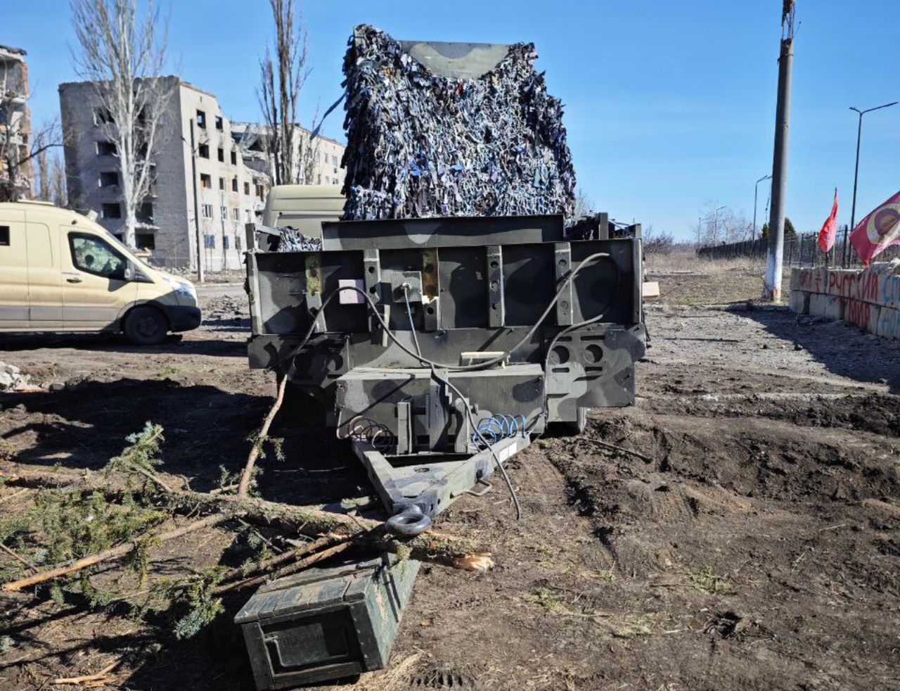 Makieta AN/MPQ-64 Sentinel znaleziona przez Rosjan w Ukrainie