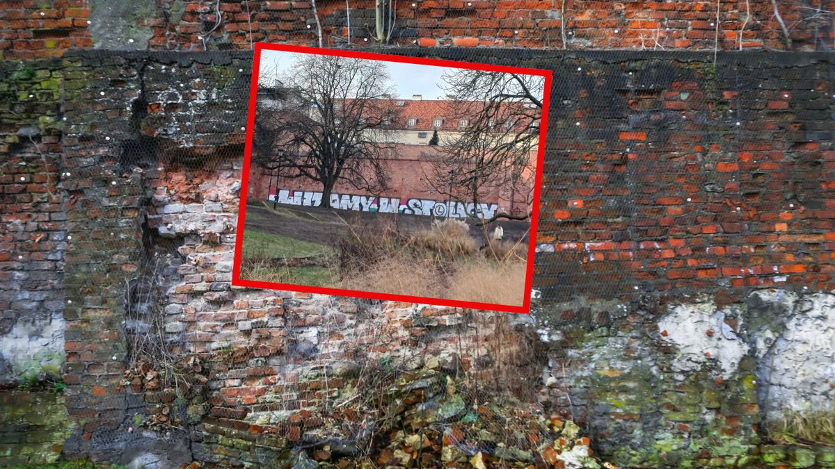 Kibole zdewastowali zabytkowy mur