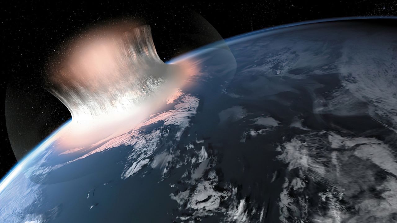 Wizja zderzenia asteroidy z ZIemią