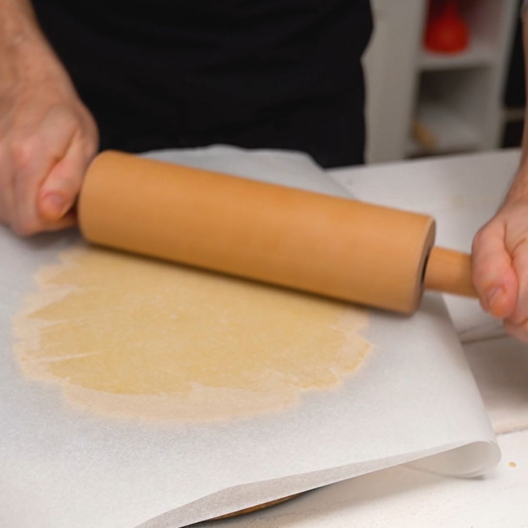 First, I prepare the shortcrust pastry.