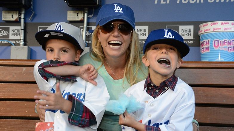 Britney Spears z synami 