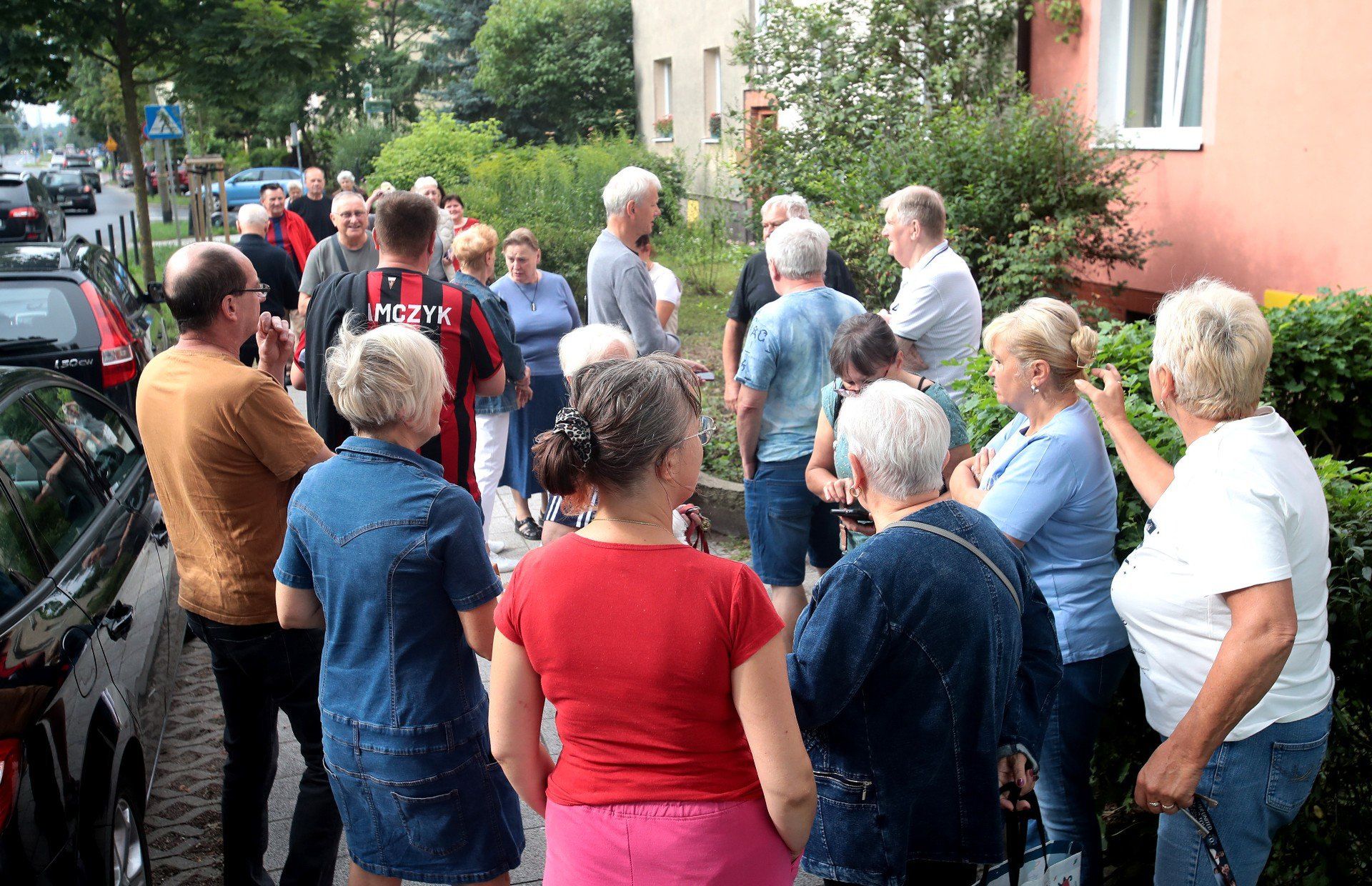 Protest mieszkańców ul. Poniatowskiego w Szczecinie
