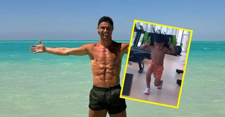 Nie za wcześnie? Dzieci Ronaldo już naśladują ojca