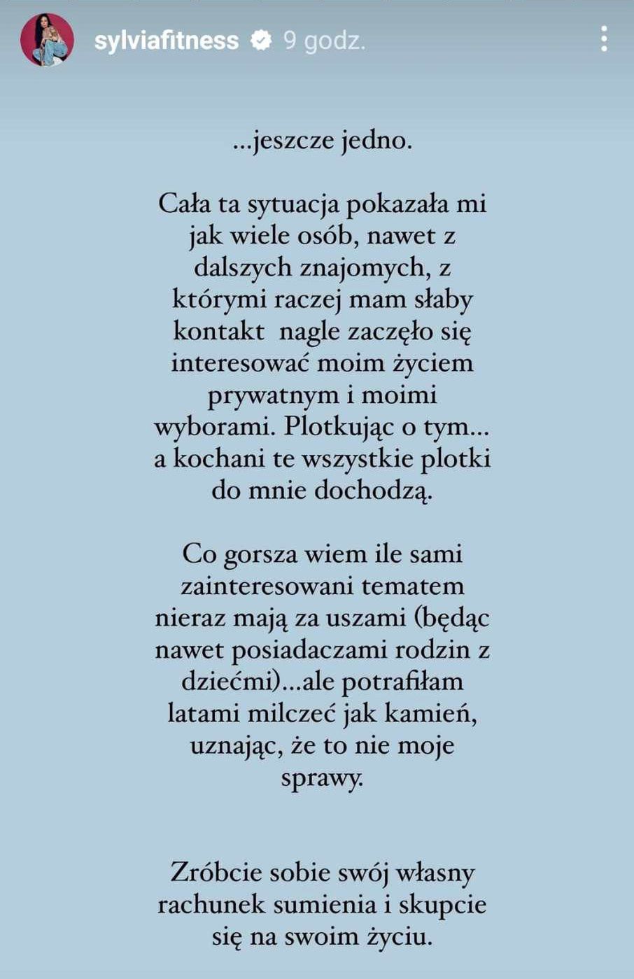 Sylwia Szostak ma dość plotek na temat rozstania z Akopem