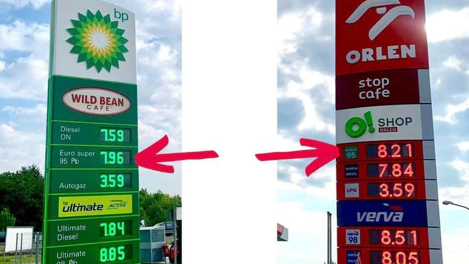 Jak to możliwe, że BP ma tańsze paliwo na stacji zlokalizowanej obok Orlenu?