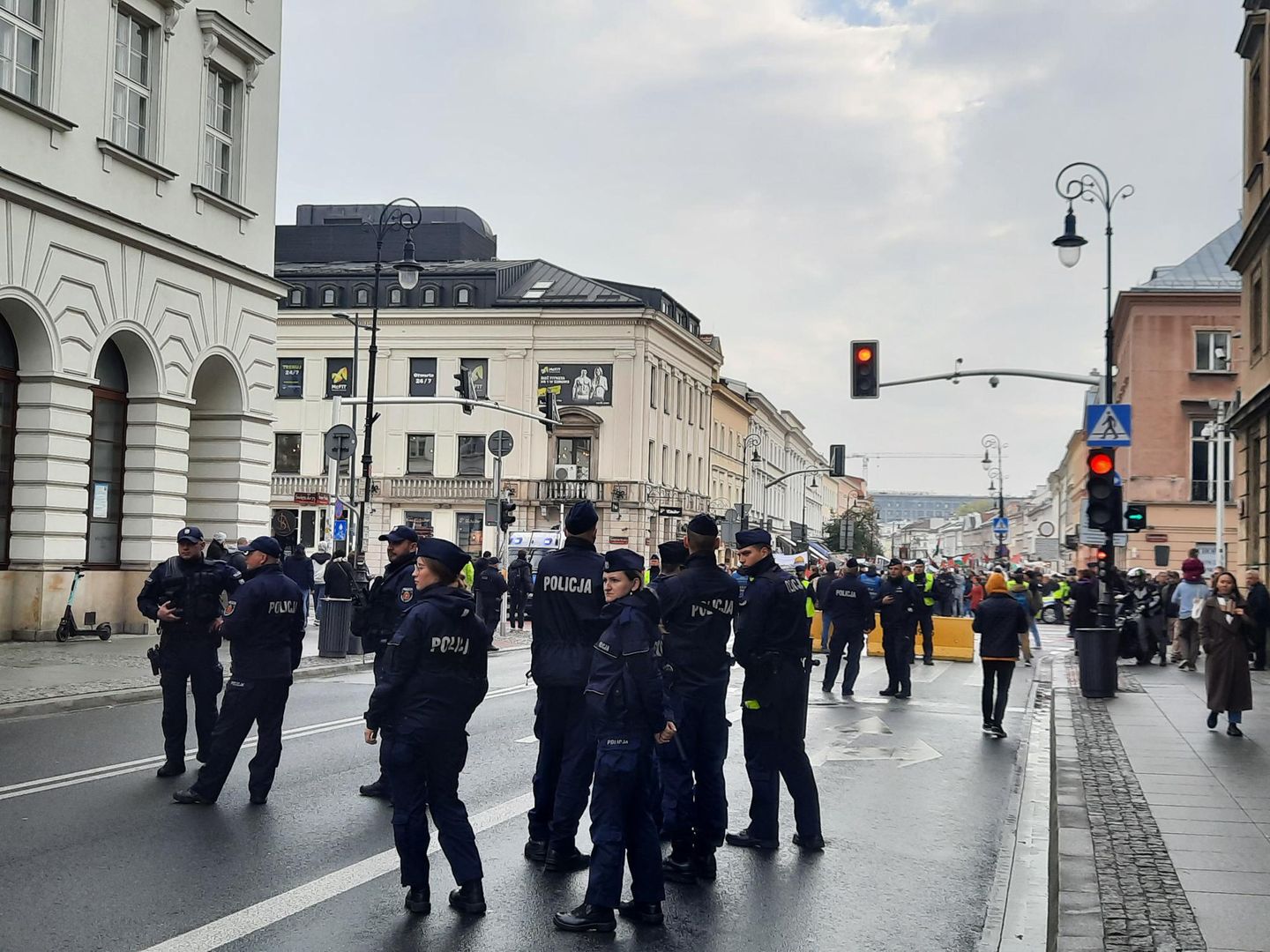 Demonstracja propalestyńska w Warszawie