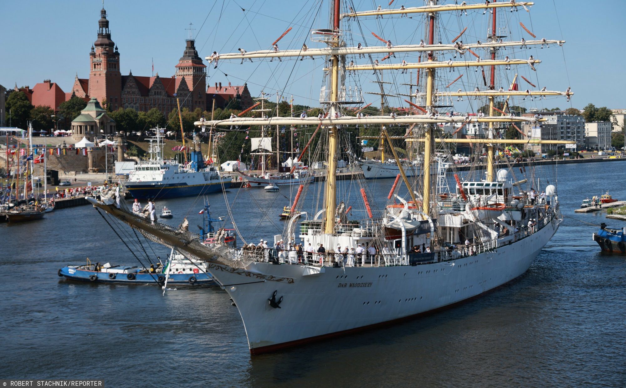 "Dar Młodzieży" w Szczecinie, lipiec 2024 toku