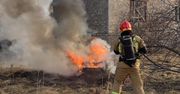 Pożar stosu opon w Ćmielowie