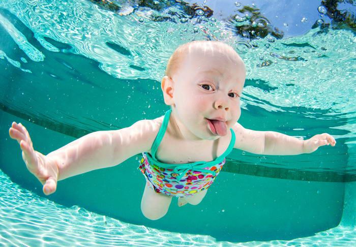 "Małe Nemo", czyli niemowlaki sfotografowane pod wodą 4