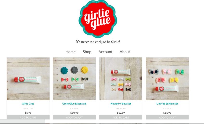 Strona internetowa kleju do przyklejania ozdób 