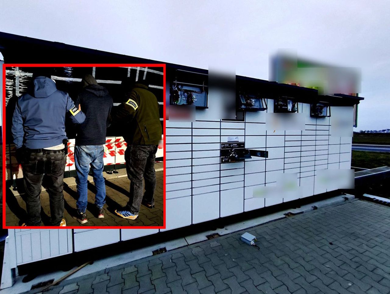 Łęczno: 44-latek demolował paczkomat. Policjantom wmawiał, że odbiera przesyłkę