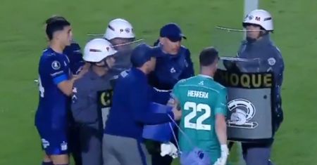 Policja weszła na boisko, aresztowano dwóch zawodników. Taki był powód