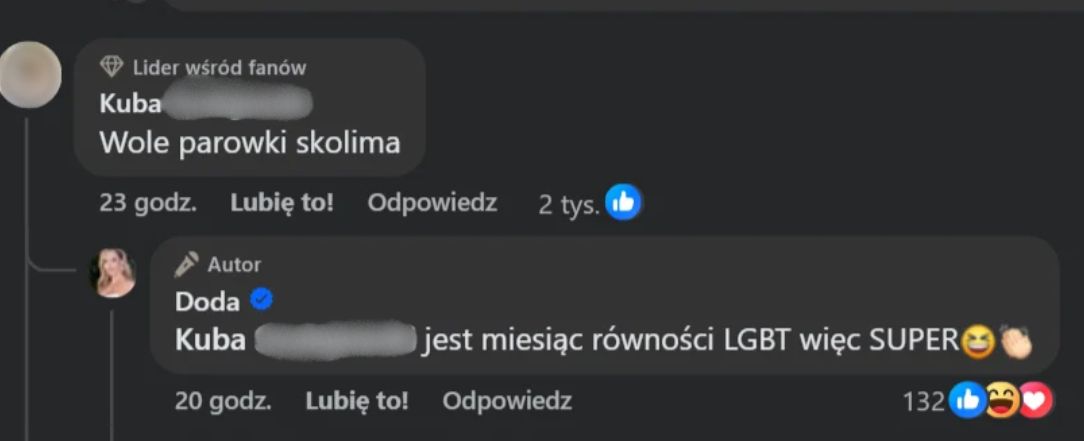 Doda ripostuje fana Skolima