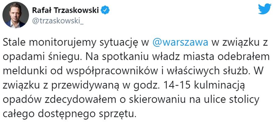 Rafał Trzaskowski odpowiada na zarzuty TVP Info