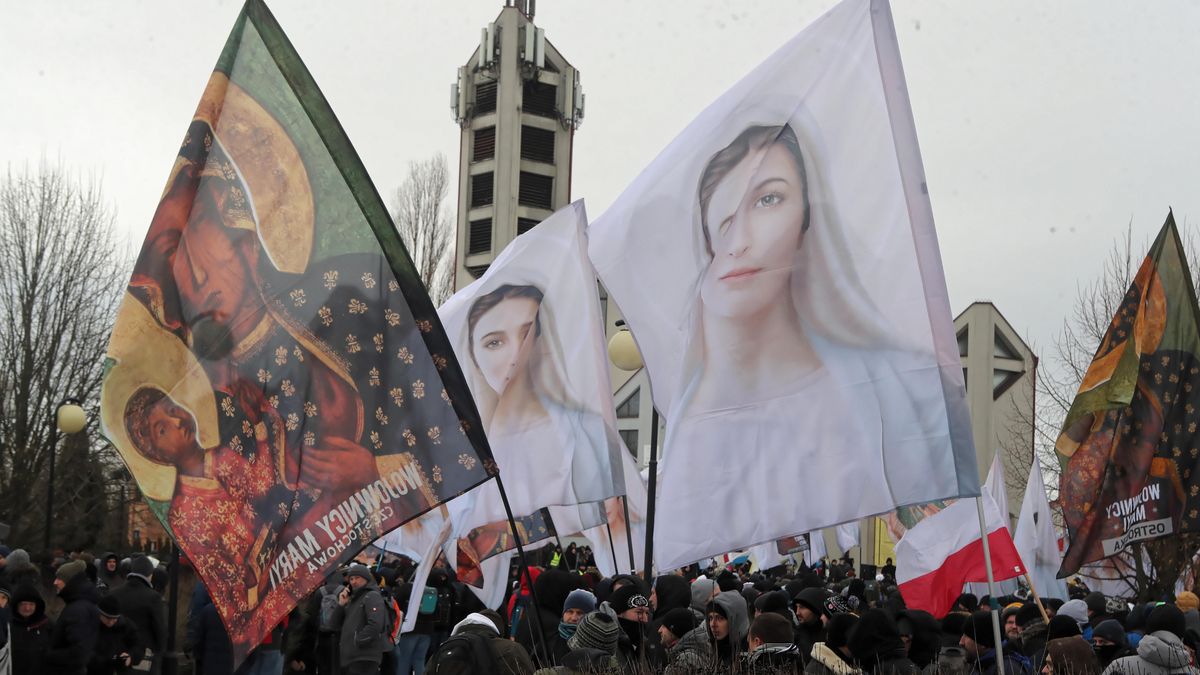 Wojownicy Maryi - jeden z poprzednich pochodów