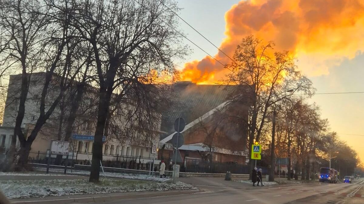 Pożar kościoła przy ul. Kunickiego w Lublinie