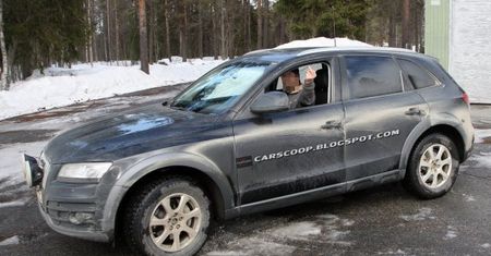 Audi Q5 przyłapane z niezadowolonym kierowcą