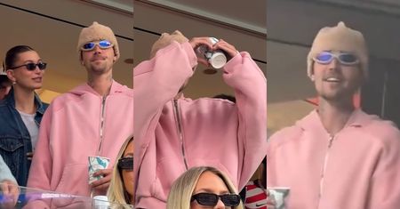 Rozweseleni Bieberowie bawią się na mundialu. Fani wieszczą powrót do formy: "WYGLĄDA NA ZDROWEGO" (WIDEO)