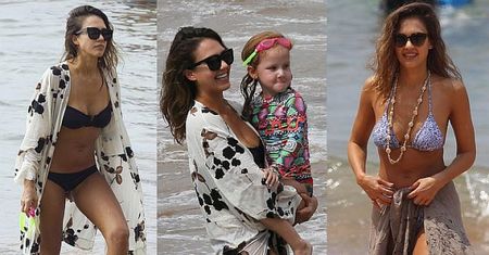 35-letnia Jessica Alba na plaży (ZDJĘCIA)