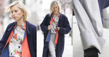 Karolina Kurkova w sandałach i skarpetkach