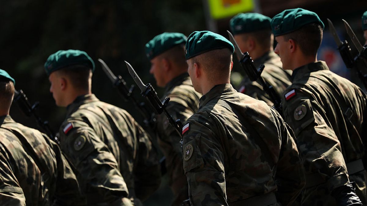 March On The Trail Of The 1st Cadre Company In Krakow
Soldiers of the Polish Army begin their annual march on the streets of Krakow, Poland, on August 5, 2026, during the March on the Trail of the 1st Cadre Company. The event, held for over 50 years, commemorates Jozef Pilsudski's order of August 6, 1914, when the 1st Cadre Company set out from Krakow's Oleandry and overthrew the border posts of the occupying powers. (Photo by Klaudia Radecka/NurPhoto via Getty Images)
NurPhoto
march, oleandry, march on the trail of the 1st cadre company, 1st cadre company, polish army, cadre, company
