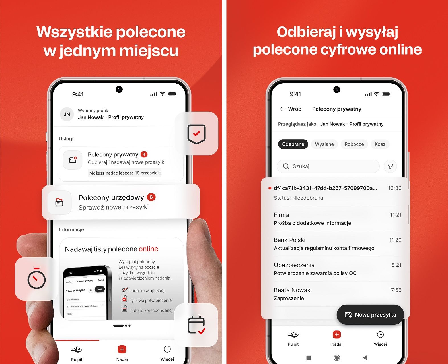 Aplikacja mobilna Poczty Polskiej