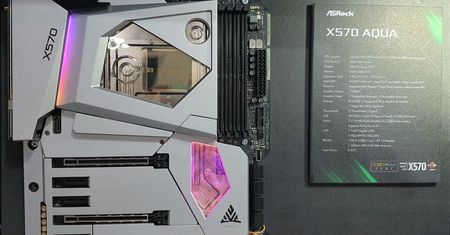 ASRock X570 AQUA - topowa płyta pod AMD z blokiem wodnym (tania nie jest)