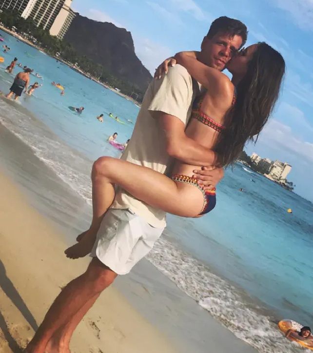 Marina Łuczenko i Wojciech Szczęsny w 2013 roku