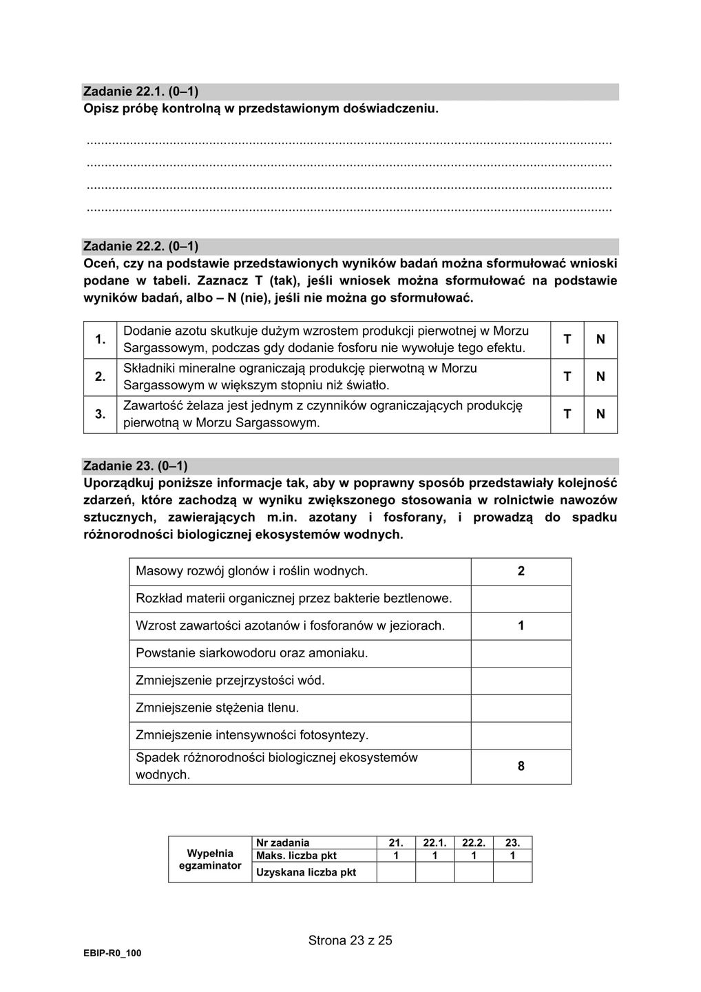 Matura 2021 z Biologii 