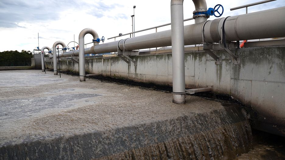 Oczyszczalnia ścieków. Zdjęcie ilustracyjne