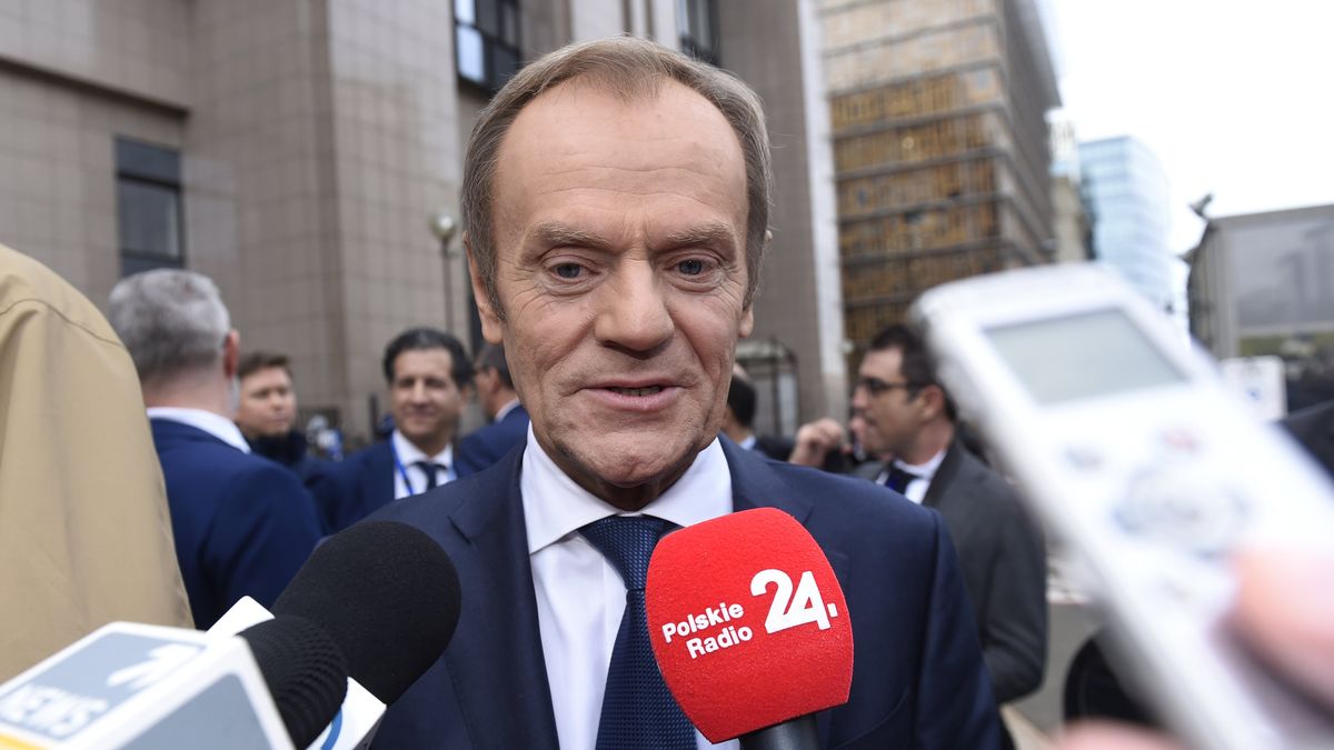 - Passation de pouvoir entre Donald Tusk et Charles Michel à la présidence du Conseil européen - Machtsoverdracht tussen Donald Tusk en Charles Michel als voorzitter van de Europese Raad- Charles Michel suceeds  Donald Tusk at the presidency of the European Council* Charles Michel & Donald Tusk       29/11/2019pict. by Didier Lebrun © Photo News via Getty Images)