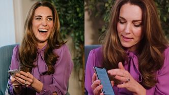 Wyluzowana Kate Middleton w czasie sesji Q&A pokazuje, jakich EMOJI używa najczęściej w swoim telefonie (ZDJĘCIA)