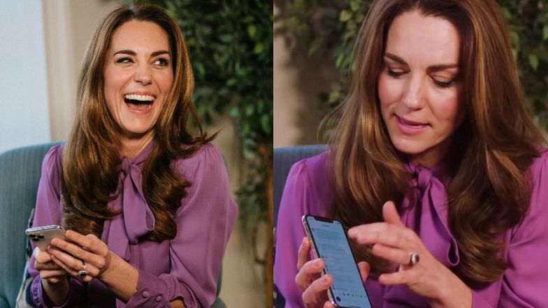 Wyluzowana Kate Middleton w czasie sesji Q&A pokazuje, jakich EMOJI używa najczęściej w swoim telefonie (ZDJĘCIA)