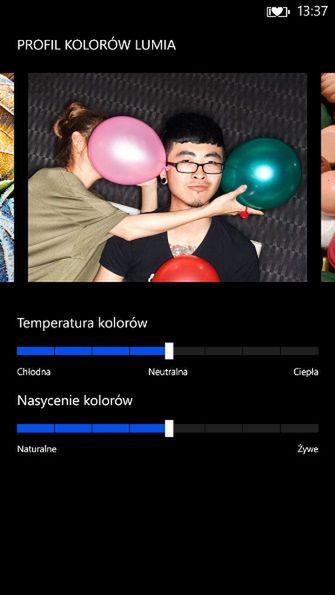 Profile kolorów w Nokia Lumia 1320