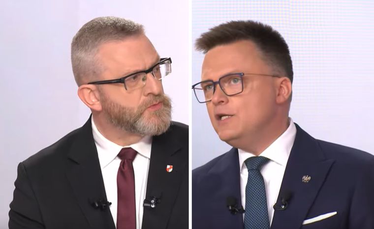Starcie Hołowni z Braunem. "Mieliśmy sprzedawczyków w historii"