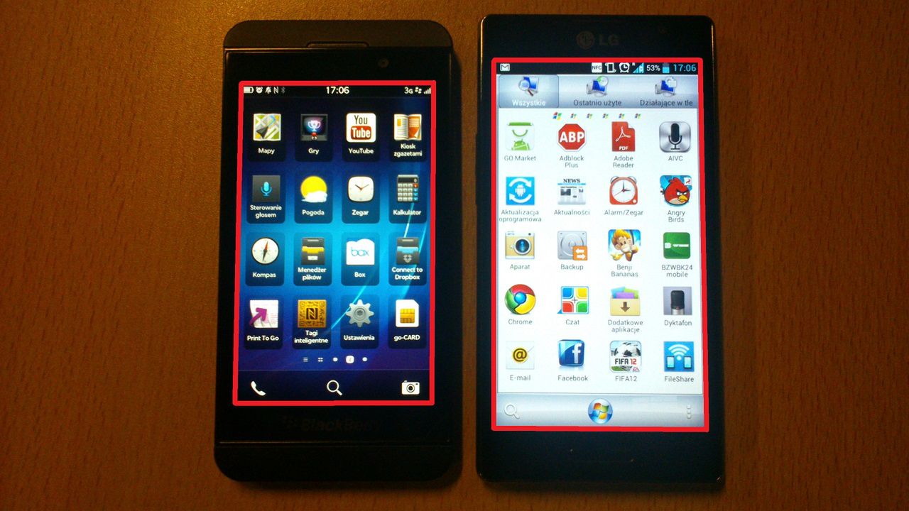 BlackBerry Z10 vs. LG Swift L9