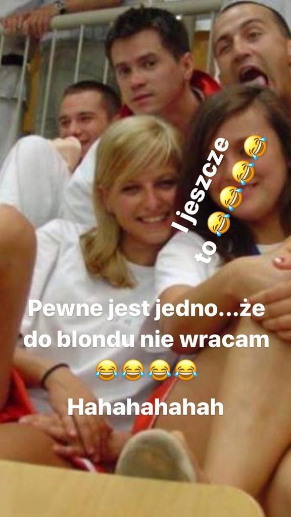 Anna Lewandowska była blondynką