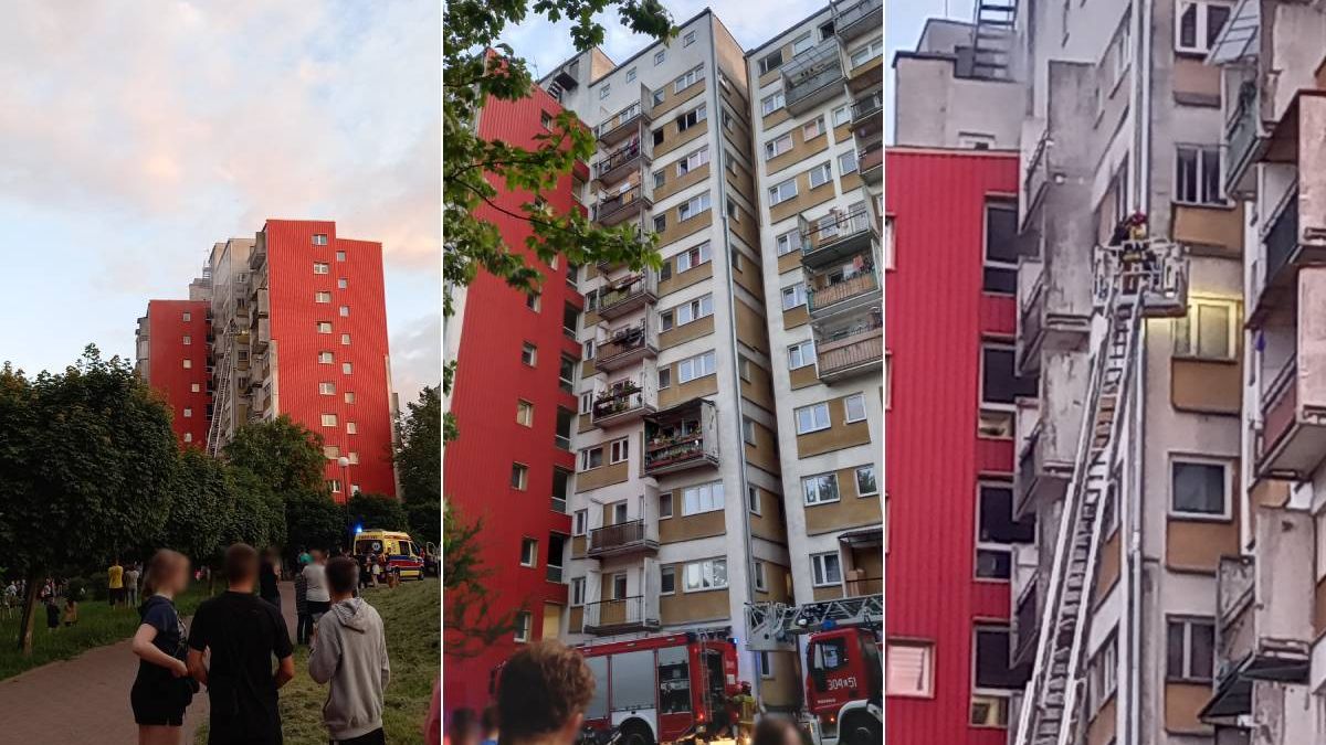 Pożar mieszkania w bloku przy ul. Wileńskiej