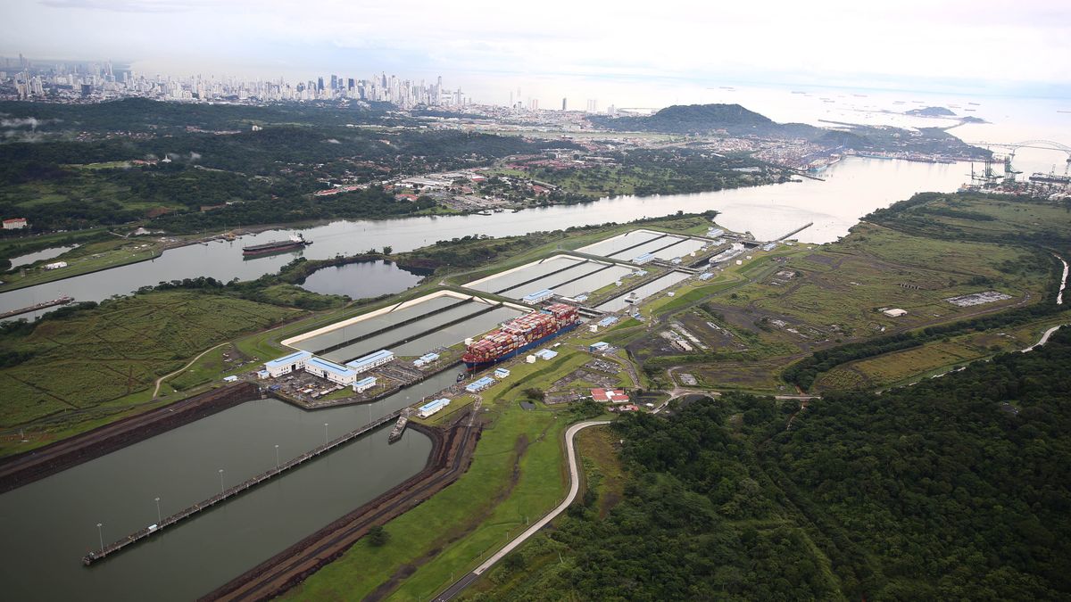 Historic drought and warm seas slow Panama Canal shipping
PANAMA CITY, PANAMA - AUGUST 21: A transport ship with tons of cargo is seen on Panama Canal in Panama City, Panama, on August 21, 2023. The Panama Canal Authority has reduced maximum ship weights and daily vessel transits to conserve water, offering shipowners to have a choice of carrying less cargo, shifting to alternative routes that could add thousands of miles to the journey, or grappling with queues that earlier this month backed up 160 ships and delayed some vessels for as long as 21 days. Shipping experts fear that such events could become the new normal as rainfall shortfalls in the world's fifth wettest country highlight climate risks affecting the ocean shipping sector, which carries 80% of global trade. (Photo by Daniel Gonzalez/Anadolu Agency via Getty Images)
Anadolu
conserve, global trade, ocean, ocean shipping sector, panama canal authority, panama city, queue, rainfall, route, ship cargo, ship weight, shortfall, trade, transit, vessel