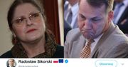 Poirytowany Radosław Sikorski czule pozdrawia Krystynę Pawłowicz: "BUJAJ SIĘ, WARIATKO"